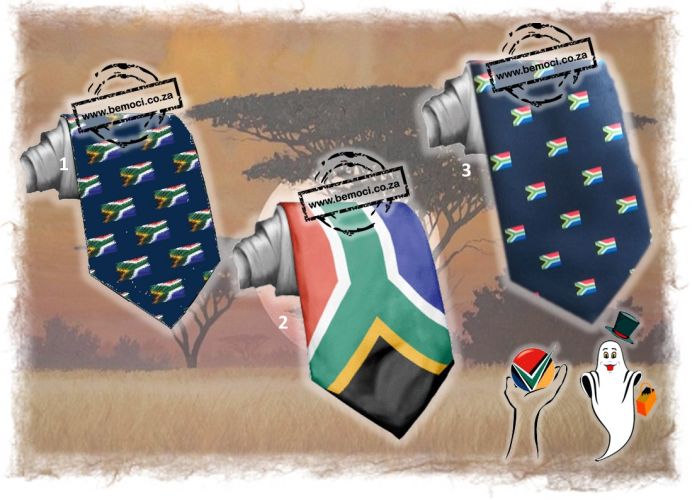 SA, South Africa Flag, Tie, popular.
